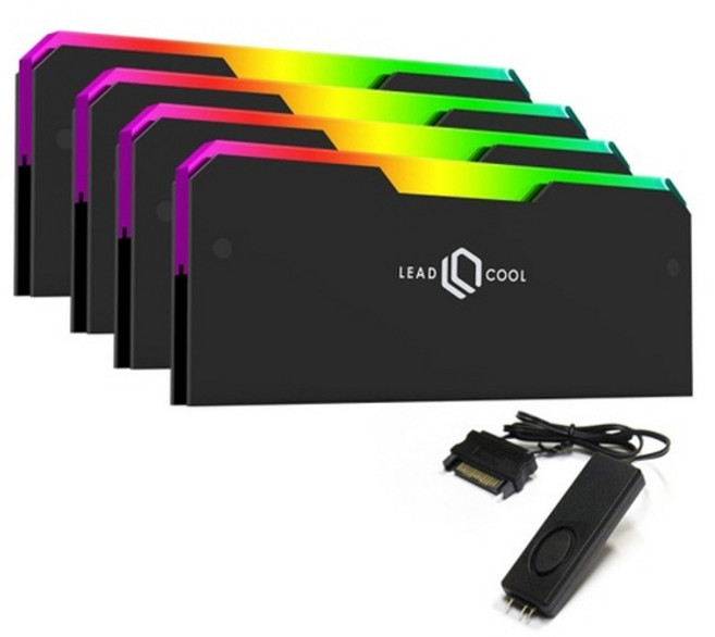 리드쿨 RH-1 EVO ARGB 메모리 방열판 블랙 4p + Controller 세트, 1개