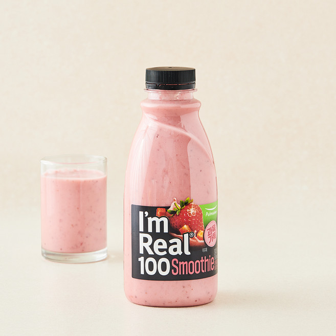 풀무원 아임리얼100 딸기 스무디, 1개, 500ml