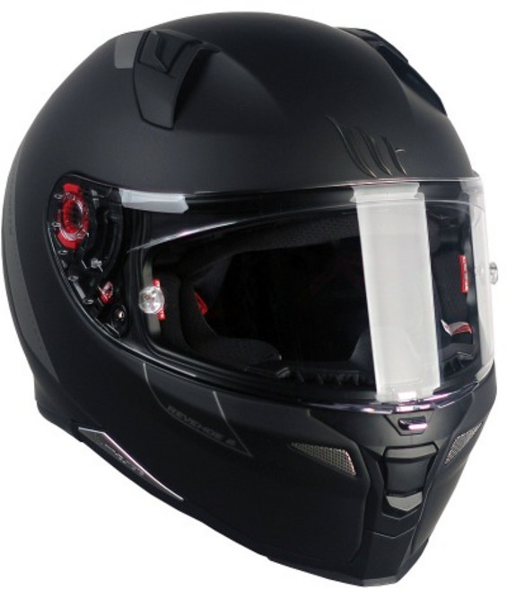 엠티헬멧 리벤지2 오토바이 풀페이스 헬멧, MATT BLACK