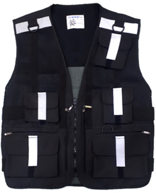 크래커 멀티 안전조끼 SW-3043, 블랙, 1개