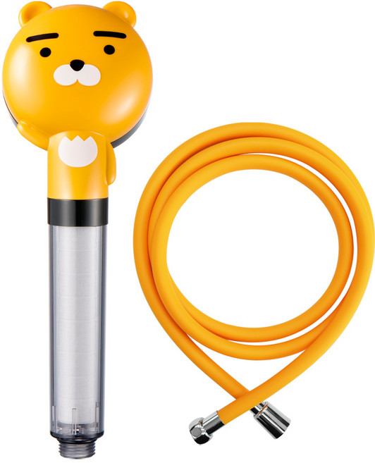 대림바스 카카오 라이언 필터샤워기 + 샤워줄, 1개, 주황