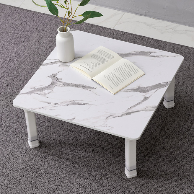 예다움 LPM 높이조절 사각 접이식 밥상, 마블