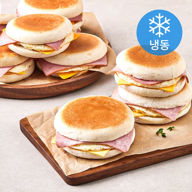 구스 잉글리쉬머핀샌드 D (냉동), 120g, 1개입, 10개