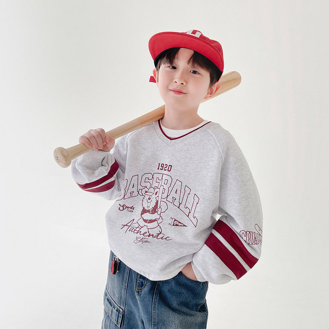 베리클로젯 남아 BBB 브이넥 키즈 유아 상의 티셔츠 패밀리룩 맨투맨