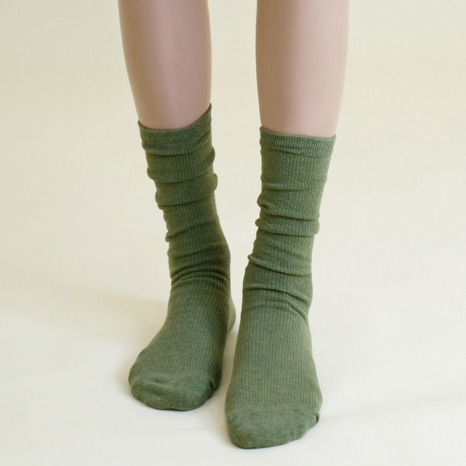 마이싹 여성용 긴목 골지 롱롱 양말 6켤레