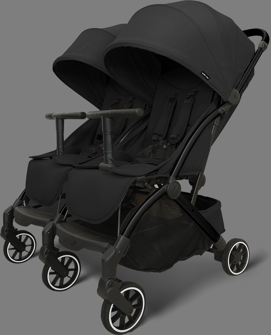 와이업 쌍둥이 지니트윈2 유모차, 블랙