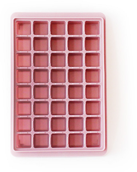 키친팩토리 파스텔 실리콘 얼음틀 40구, 핑크, 1개