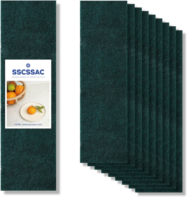 쓱싹 SSCSSAC 강력 다목적 청 수세미, 1개, 10개입