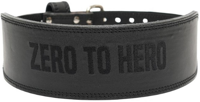 ZERO TO HERO Lifting 高級皮革腰帶 黑色 黑色 1個 XL