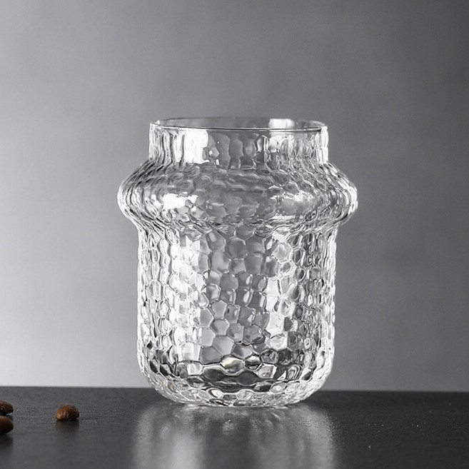 프렌치마르스 허니엠보 감성 홈카페 아이스글라스 250ml MMM3675, 투명, 1개