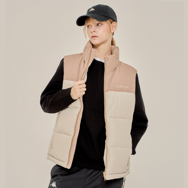 Kappa 男女通用防風保暖鋪棉背心