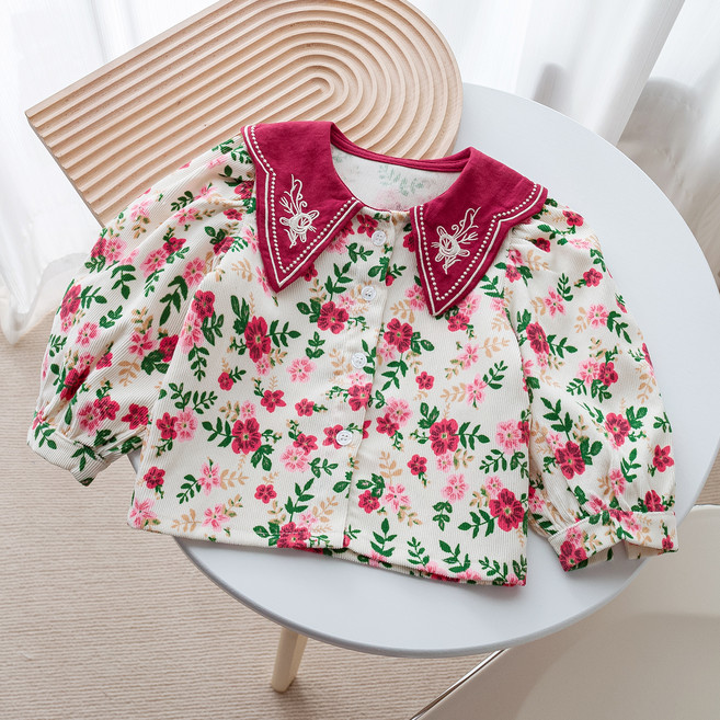 Arbe 여아용 샬롯 골지셔츠