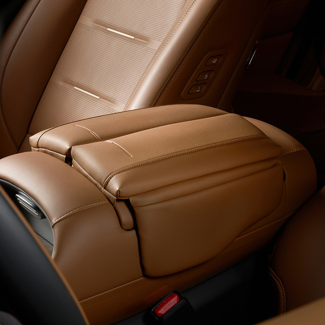 벤딕트 디 올 뉴 팰리세이드 LX3 7인승 양문형 팔걸이 콘솔 쿠션, 1개, 브라운