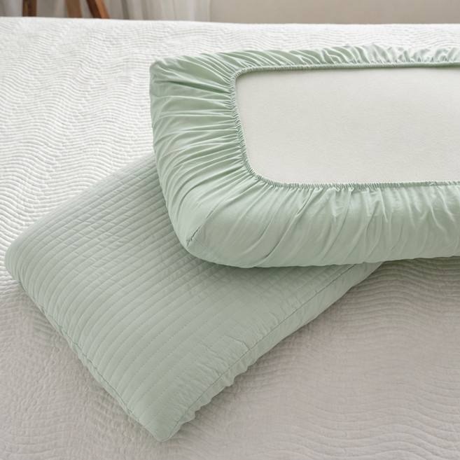 러빙랩 벨리노 면 누빔 밴딩 베개커버