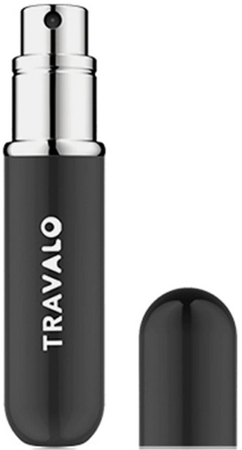 TRAVALO 經典新款按壓式填充便攜香水空瓶 5ml, 黑色的, 1個