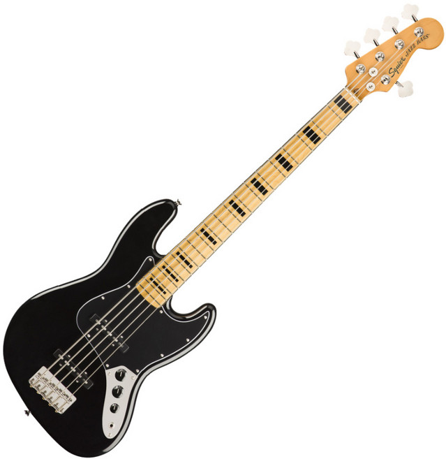 스콰이어 Classic Vibe 70s Jazz Bass 기타 V MN, BLACK, 037-4550-506, 1개
