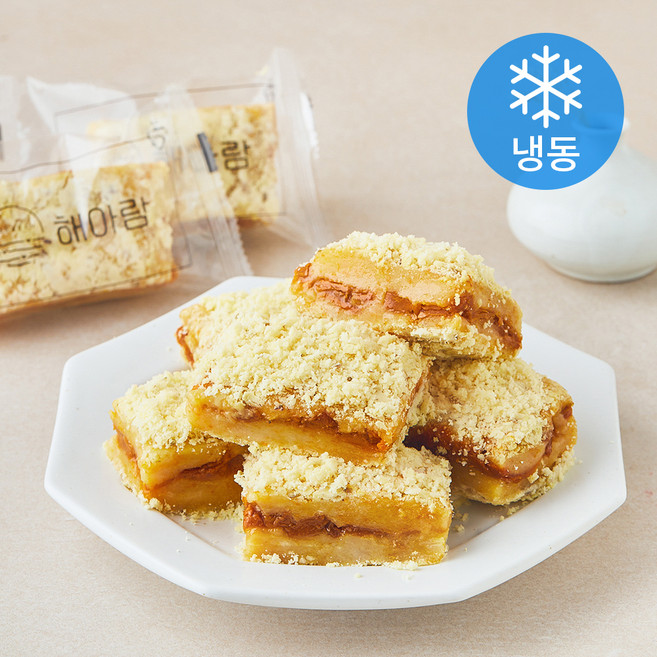 해아람 녹두 호박 찰떡 (냉동), 85g, 1개, 5개입