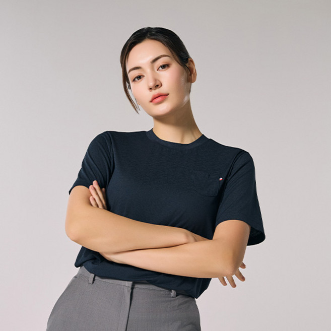 밀레골프 여성용 기본 반팔 티셔츠