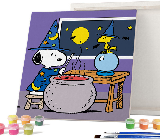 아이러브페인팅 스누피피너츠 DIY 그리기 캔버스 시리즈 2525 TRAVEL 시리즈, 스누피 마법사, 1개