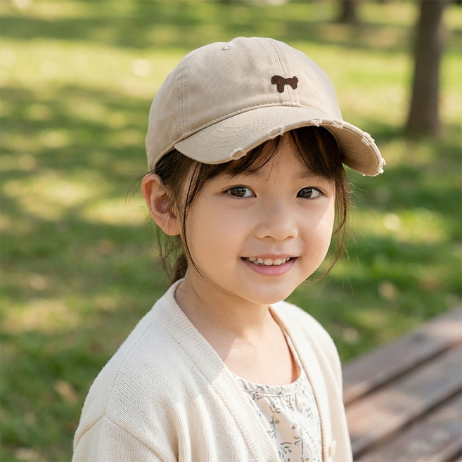 Starbean 兒童彩色刺繡四季鴨舌帽