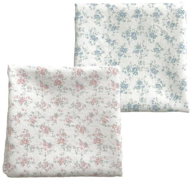 Maison Textile 花漾莫代爾手帕2入組