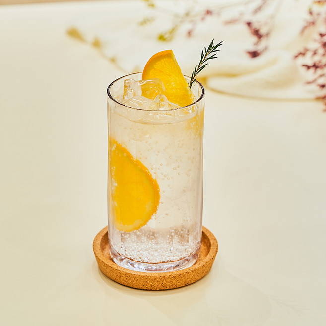 NIneware 韓國製 Crista Collins 玻璃杯 435ml, 單一顏色, 1個