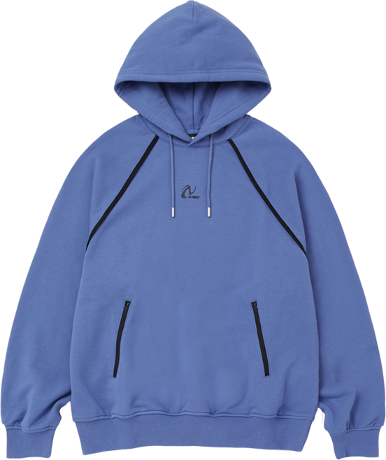 널디 남녀공용 핀휠 지퍼 후드티