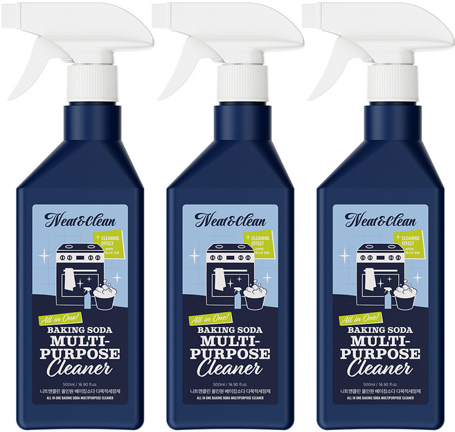 니트앤클린 올인원 베이킹소다 다목적세정제, 500ml, 3개