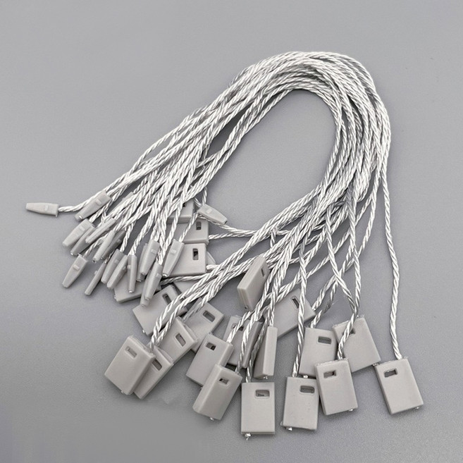 만들하비 의류 원터치 택 태그 라벨 끈, 06 그레이, 1개