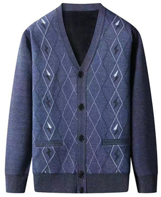 남성용 패션플로우 중년 고급스러운 간절기 가디건