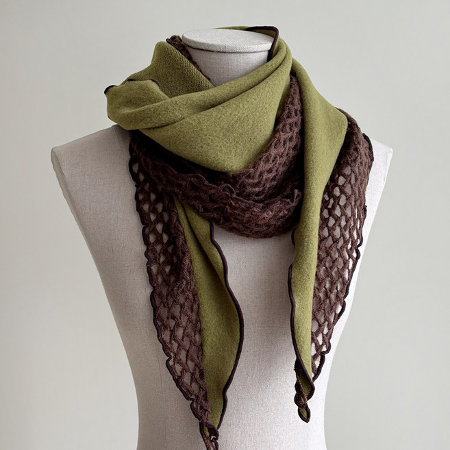 바비수 달로니 기모 그물 머플러