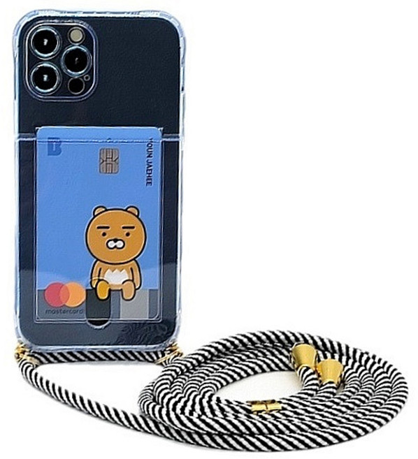 Onenough 掛繩式透明卡夾手機殼