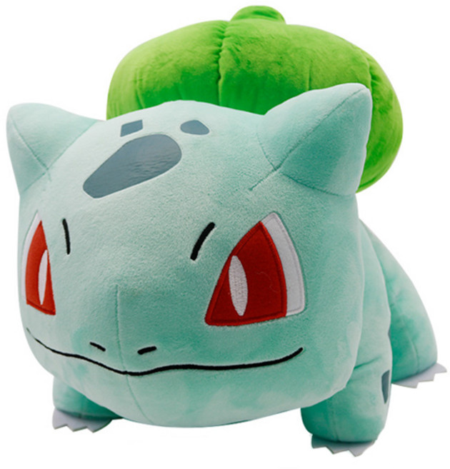 3RD ROUND 寶可夢 妙蛙種子大型絨毛玩偶, 1個, 45cm, 綠色