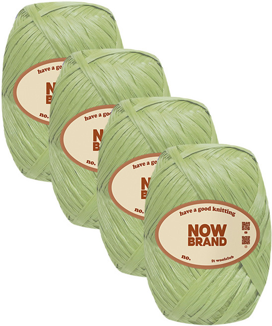 WoolClub NOWBRAND 高級拉菲草線 40g, 4個, 48號 霧面