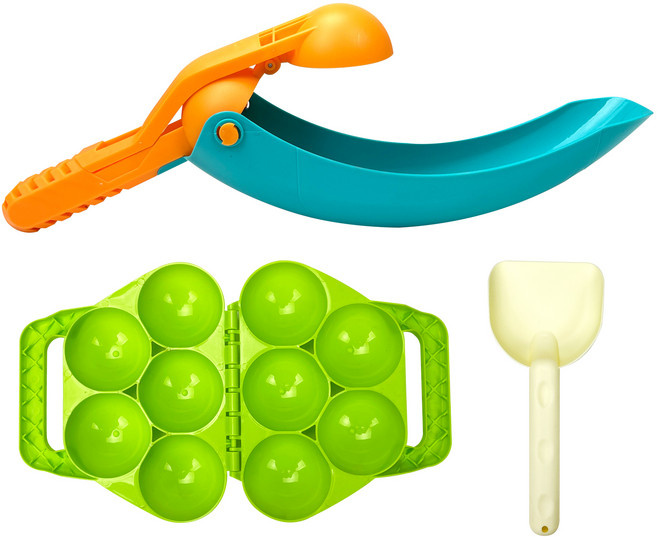 투칸 눈싸움 눈뭉치 트레이 + 삽 + 눈뭉치 집게 세트, 1세트