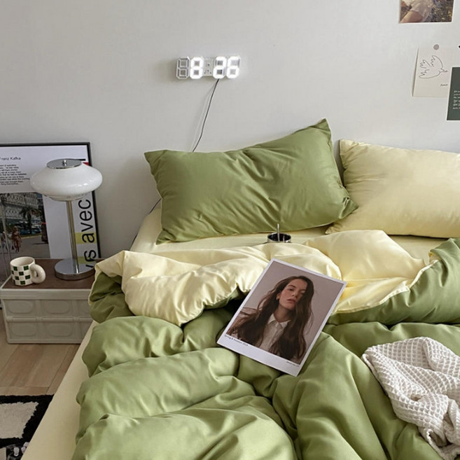 콩 데이소이 믹스 앤 매치 침대 이불 장착 시트 커버 세트