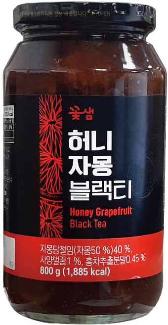 꽃샘 허니 자몽블랙티, 1개, 800g, 1개입