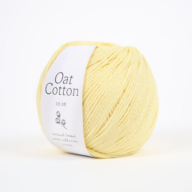 앵콜스 오트 코튼 뜨개실, 203 슈크림, 1개