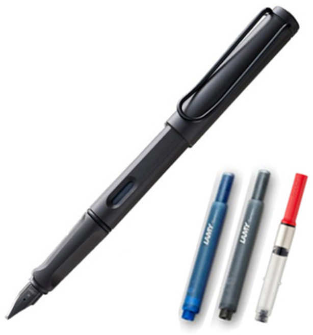 LAMY 사파리 만년필 컨버터 세트, F, umbra + 랜덤 발송