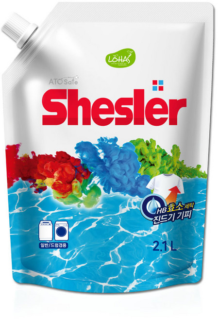 쉬슬러 액체세제 에이프릴 리필, 2.1L, 1개