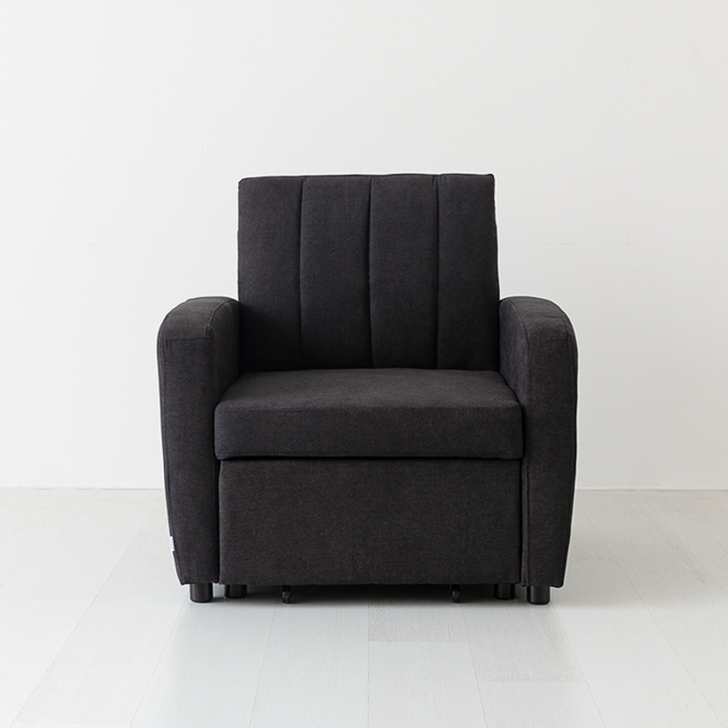 마켓비 네르센 패브릭 1인용 소파베드 XY2178 방문설치, 다크그레이