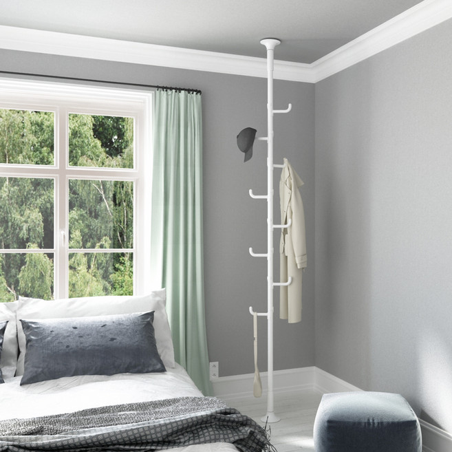 리우리빙 튼튼한 8단 폴행거, 화이트