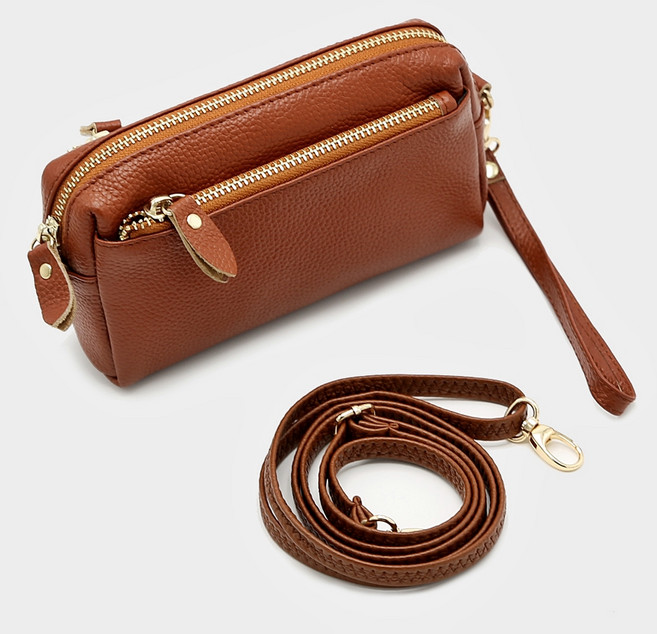 루루백 카라멜 가죽 미니 크로스백 + 구성품