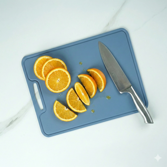 소노리떼 국산 실리콘 다양한 색상 도마, 블루, 1개