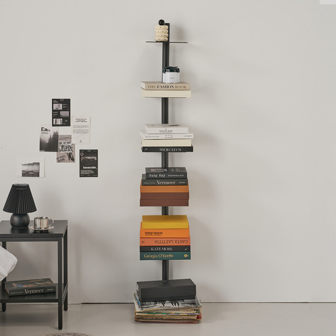 하모벨 루프트 스탠딩 스틸 북타워, 블랙, 5단