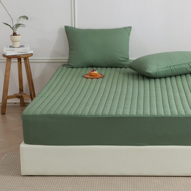 바자르 마카롱 먼지없는 사계절 토퍼형 누빔 매트리스커버