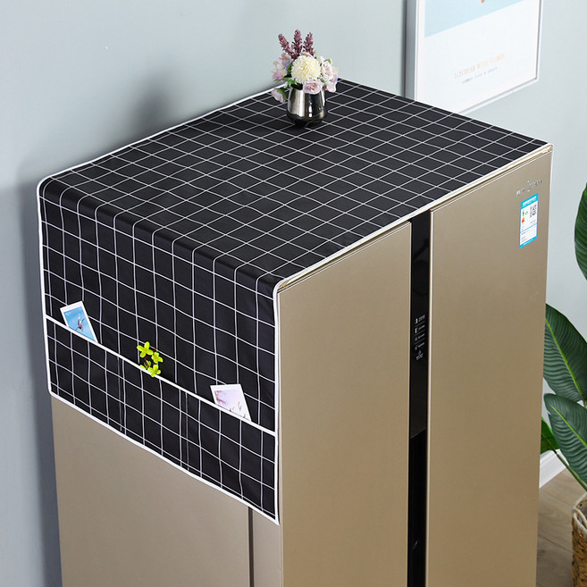 알럽홈 냉장고 커버 덮개, 블랙