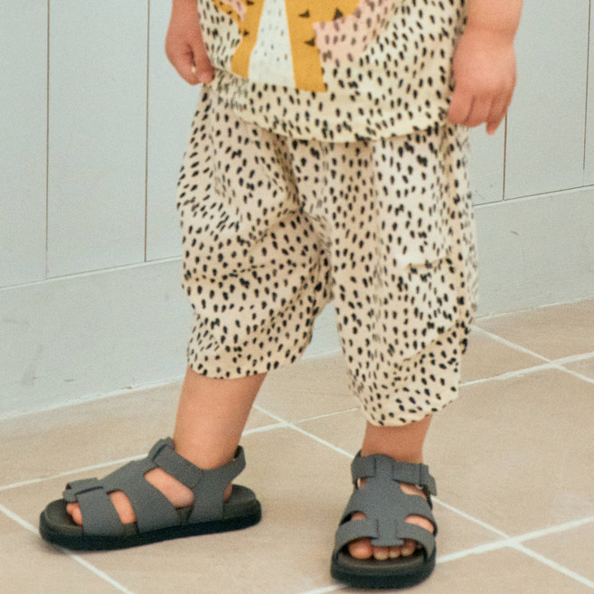 First Blue 兒童圓點七分褲