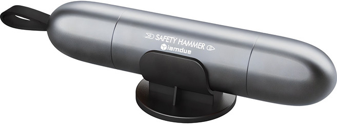 iamdue i-ROCKET 汽車緊急逃生錘安全帶切割器一體式套組 1入 黑色, 1個