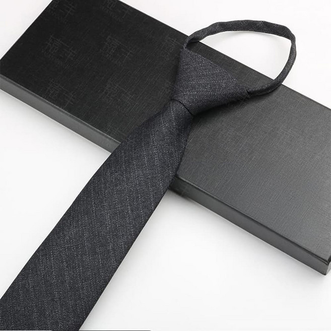 아펙토 클래식 지퍼 자동 정장 넥타이